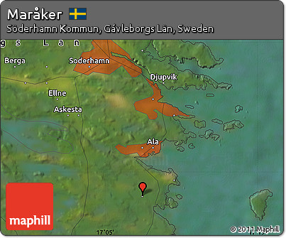 Satellite Map of Maråker