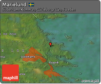 Satellite Map of Marielund