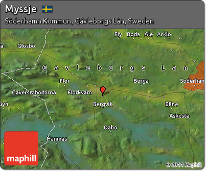 Satellite Map of Myssje