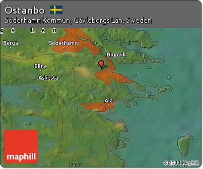 Satellite Map of Östanbo