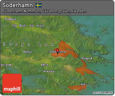Satellite Map of Söderhamn