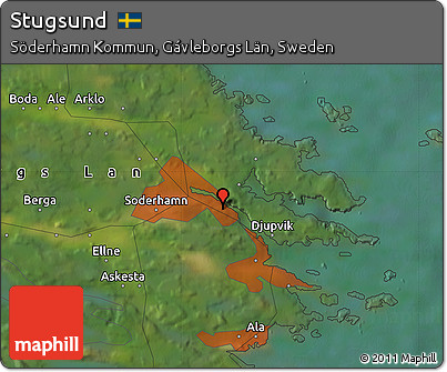 Satellite Map of Stugsund