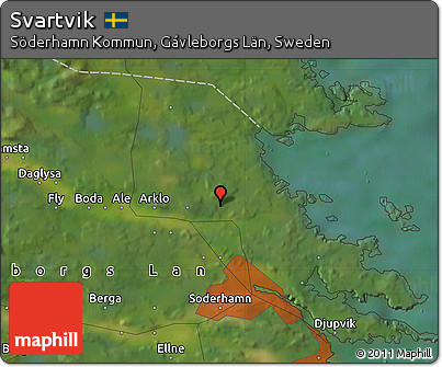 Satellite Map of Svartvik