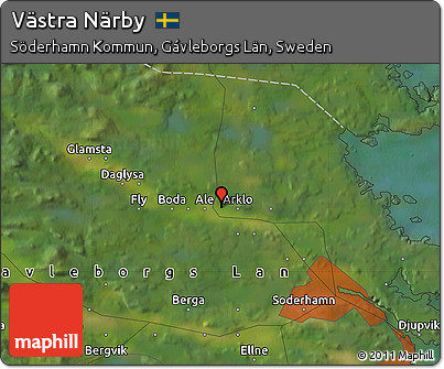 Satellite Map of Västra Närby