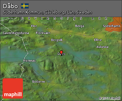 Satellite Map of Dåbo