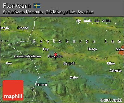 Satellite Map of Florkvarn
