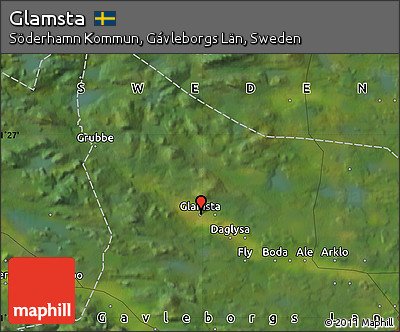 Satellite Map of Glamsta