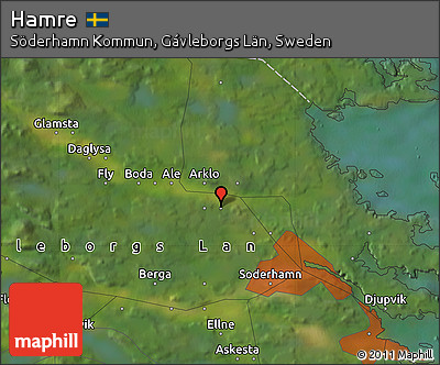 Satellite Map of Hamre