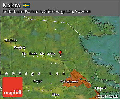 Satellite Map of Kolsta