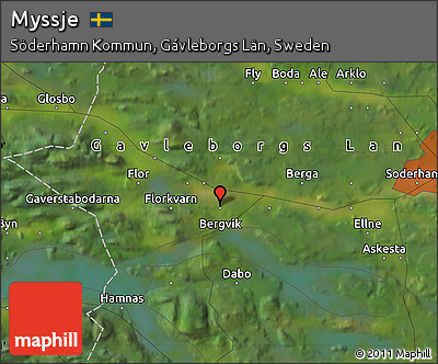 Satellite Map of Myssje