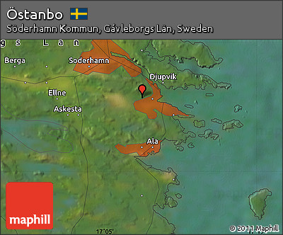 Satellite Map of Östanbo