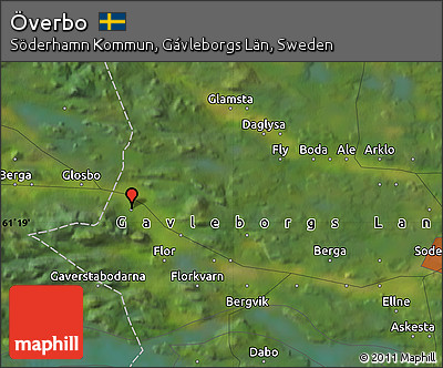 Satellite Map of Överbo