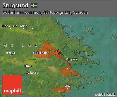 Satellite Map of Stugsund