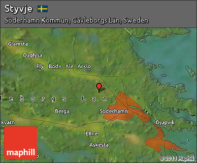 Satellite Map of Styvje