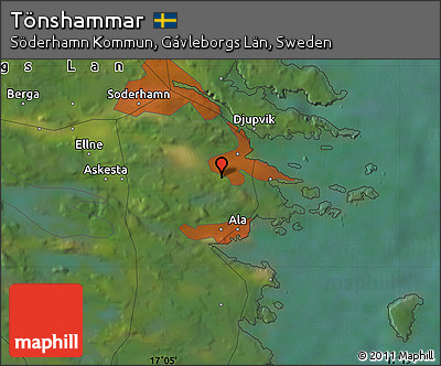 Satellite Map of Tönshammar
