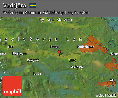 Satellite Map of Vedtjära