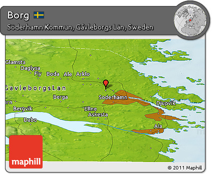 Physical Panoramic Map of Borg