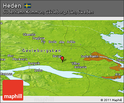 Physical Panoramic Map of Heden