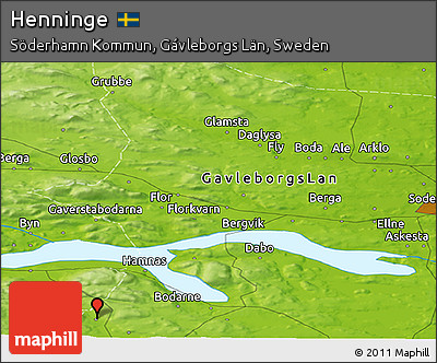 Physical Panoramic Map of Henninge