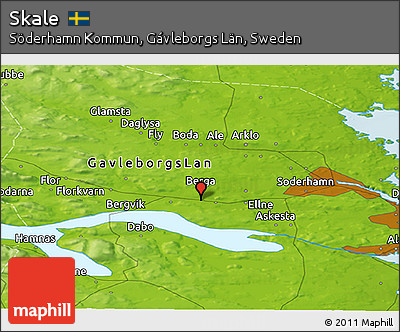 Physical Panoramic Map of Skale