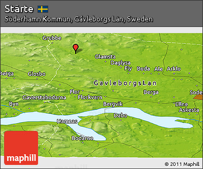 Physical Panoramic Map of Stärte