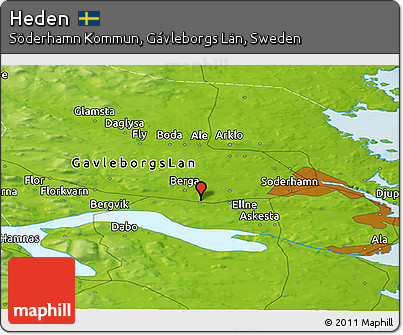 Physical Panoramic Map of Heden