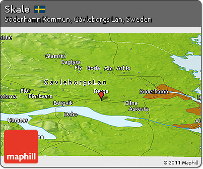 Physical Panoramic Map of Skale