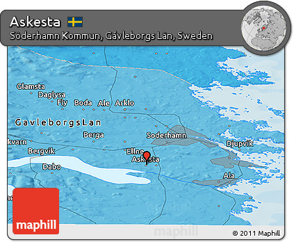 Political Panoramic Map of Askesta