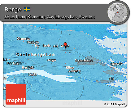 Political Panoramic Map of Berge