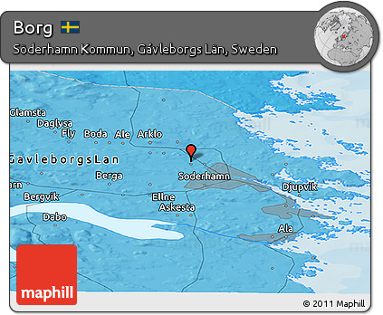 Political Panoramic Map of Borg