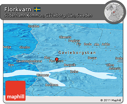Political Panoramic Map of Florkvarn