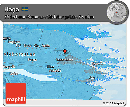 Political Panoramic Map of Haga