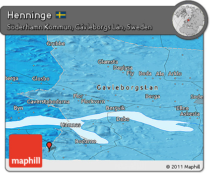 Political Panoramic Map of Henninge