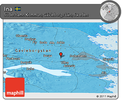 Political Panoramic Map of Ina