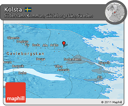 Political Panoramic Map of Kolsta