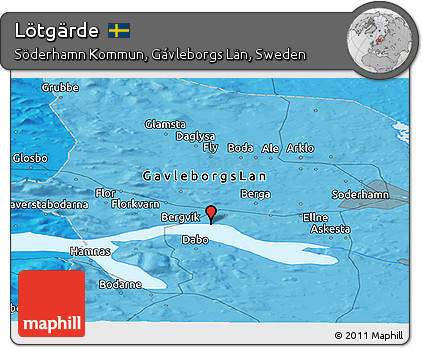 Political Panoramic Map of Lötgärde