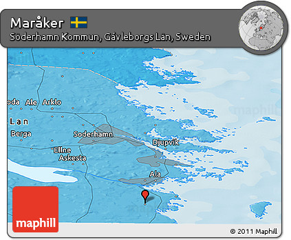 Political Panoramic Map of Maråker