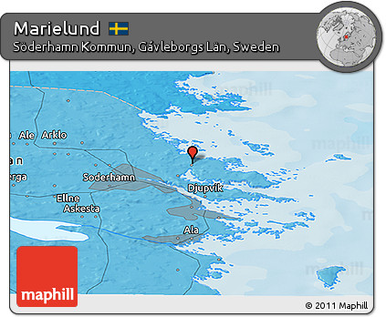Political Panoramic Map of Marielund