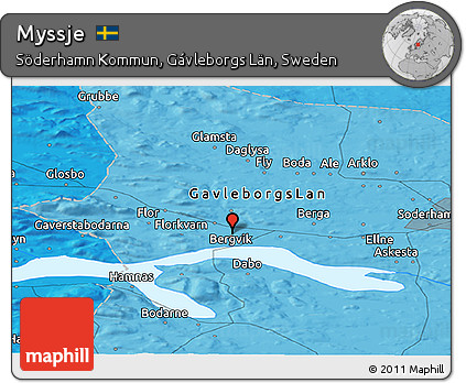 Political Panoramic Map of Myssje