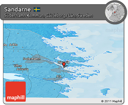 Political Panoramic Map of Sandarne
