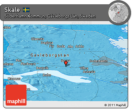 Political Panoramic Map of Skale