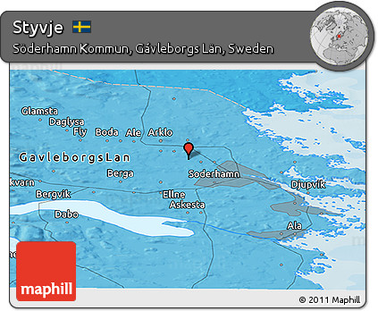 Political Panoramic Map of Styvje