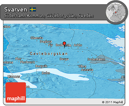Political Panoramic Map of Svarven