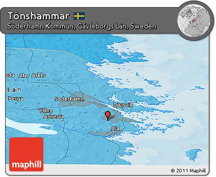 Political Panoramic Map of Tönshammar