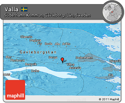 Political Panoramic Map of Valla
