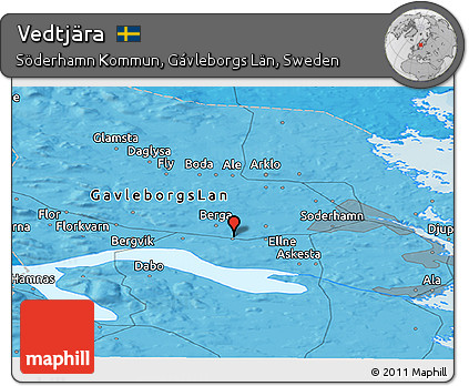 Political Panoramic Map of Vedtjära