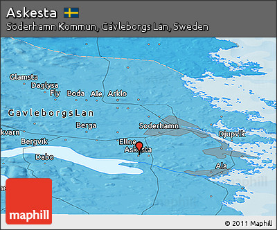 Political Panoramic Map of Askesta