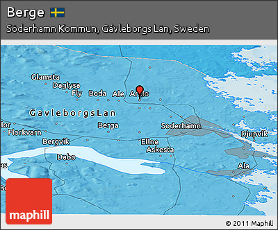 Political Panoramic Map of Berge