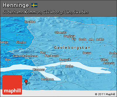 Political Panoramic Map of Henninge