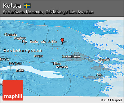 Political Panoramic Map of Kolsta